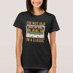 Best of 1982 40. Geburtstagskassettenband 40 Jahre T-Shirt