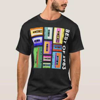 Best of 1983 Cassette Tape Shirt 80er 90s Retro Mi