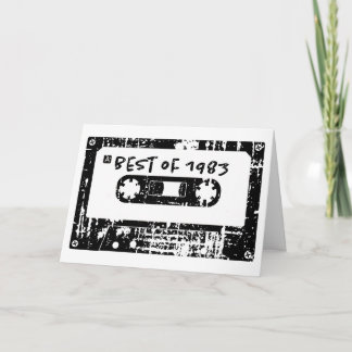 Best of 1983 Vintag Cassette Mix Tape Geburtstag Karte