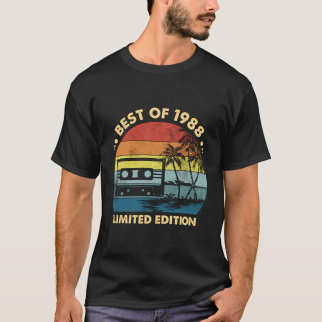 Best of 1988 35th Birthday Geschenke 35 Years Old  T-Shirt (Vorderseite)