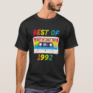 Best of 1992 Retro Vintag Music Cassette 30th Bir T-Shirt