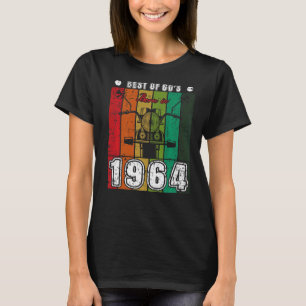 Best Of 60er Geboren 1964 Classic Motorrad Geburt T-Shirt