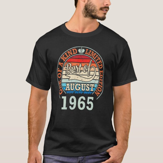 Best of August 1965, eins von 57 Jahren T-Shirt (Vorderseite)