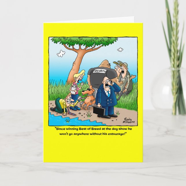Best of Breed Funny Birthday Card Karte (Vorderseite)