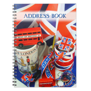 Best of British Souvenirs Adress Book Notizblock