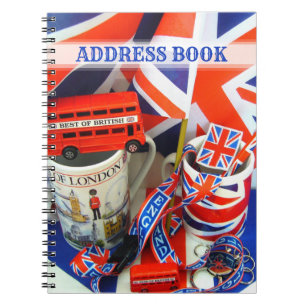 Best of British Souvenirs Adress Book Notizblock