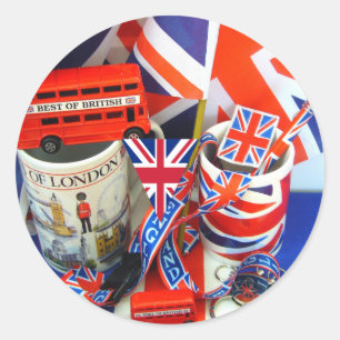 Best of British Souvenirs Runder Aufkleber