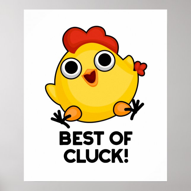 Best of Cluck Funny Chicken Puff Poster (Vorne)