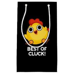 Best of Cluck Funny Chicken Pun Dark BG Kleine Geschenktüte