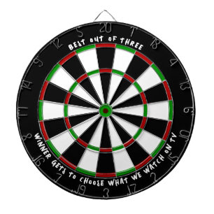 "BEST OF DREI" Custom Darts Game Prize Dartscheibe