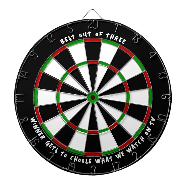 "BEST OF DREI" Custom Darts Game Prize Dartscheibe (vorne)