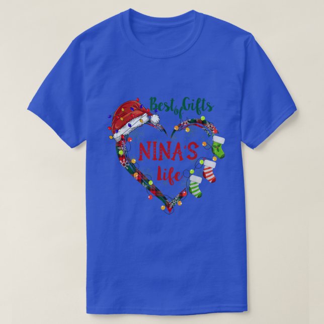 Best of Gifts in Nina's Life Herbst Weihnachten T-Shirt (Design vorne)