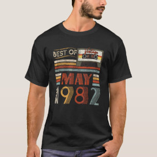 Best of May 1982 Geburtstag Vintag 40 Jahre alt T-Shirt