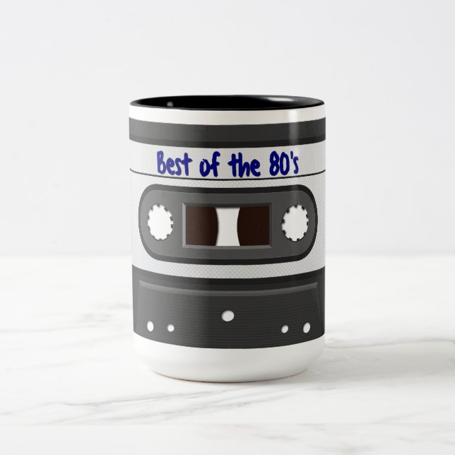 Best of the 80er Retro Mix Tape Tasse (Mittel)