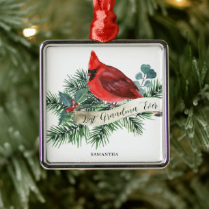 Best Oma Christmas Red Kardinal Name Ornament Aus Metall