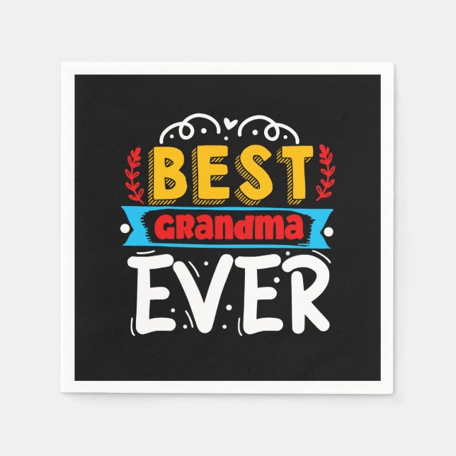 Best Oma Ever Mother Dinner Party Serviette (Vorderseite)