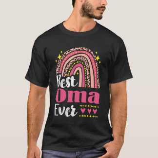 Best Oma je Rainbow Leopard Mütter Day Mama Gran T-Shirt