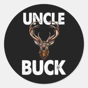 Best Onkel Buck Ever Funny Men Jagd Hirsch Buck Runder Aufkleber