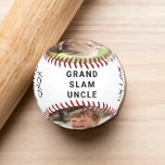 Best Onkel-Foto Baseball<br><div class="desc">Feiern Sie einen Baseballliebenden Onkel mit diesem personalisierten Baseball mit zwei Fotos seiner Nichten und Neffen, "I Liebe You" oder "We Liebe You" und "Grand Slam Onkel". Sie können auch Namen und das Jahr in einem handgeschriebenen Stil Skript als Signatur hinzufügen.</div>
