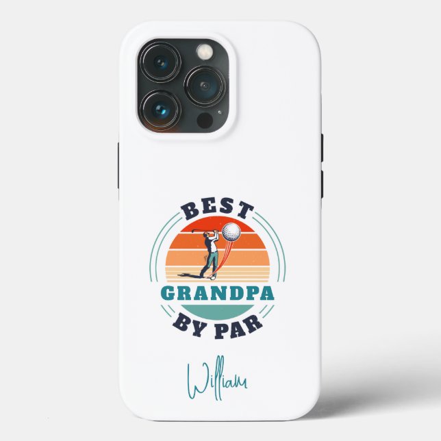 Best Opa by Par Custom Parters Retro Golf Case-Mate iPhone Hülle (Rückseite)