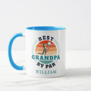 Best Opa by Par Retro Golfspielen Personalisiert Tasse