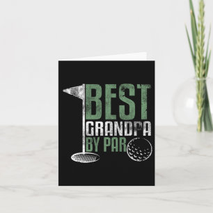 Best Opa by Par Vatertag Golf Großartiger Golf Karte