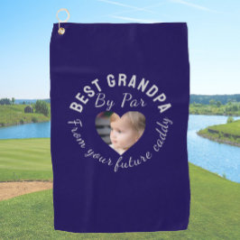 Best Opa Custom Kids Foto Blue Personalisiert Golfhandtuch