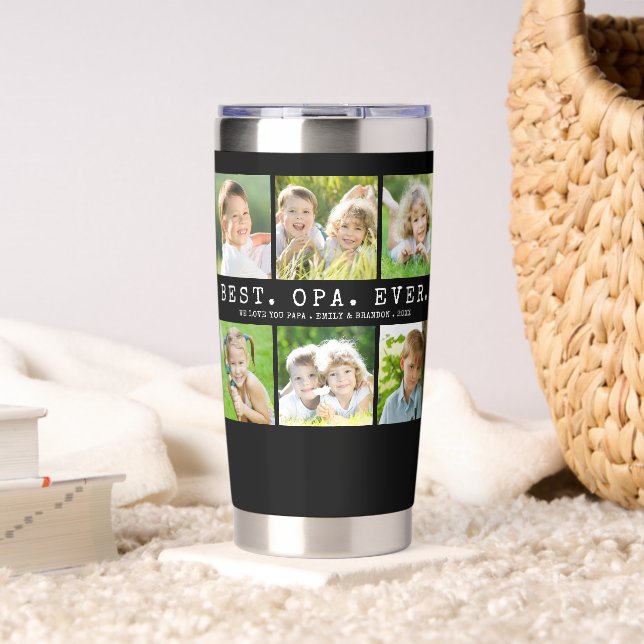 BEST OPA EVER 6 Photos Personalized Thermobecher (Wohnzimmer (gedreht))