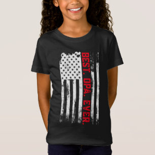 Best Opa Ever American USA Fahne Vatertag Geschenk T-Shirt