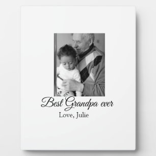 Best Opa jemals Großeltern Foto Geschenke Klassike Fotoplatte
