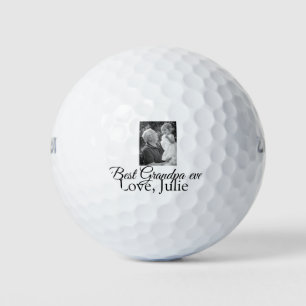 Best Opa jemals Großeltern Foto Geschenke Klassike Golfball