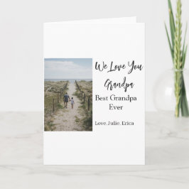 Best Opa jemals Großeltern Foto Geschenke Klassike Karte