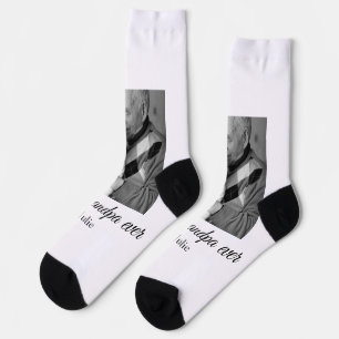 Best Opa jemals Großeltern Foto Geschenke Klassike Socken