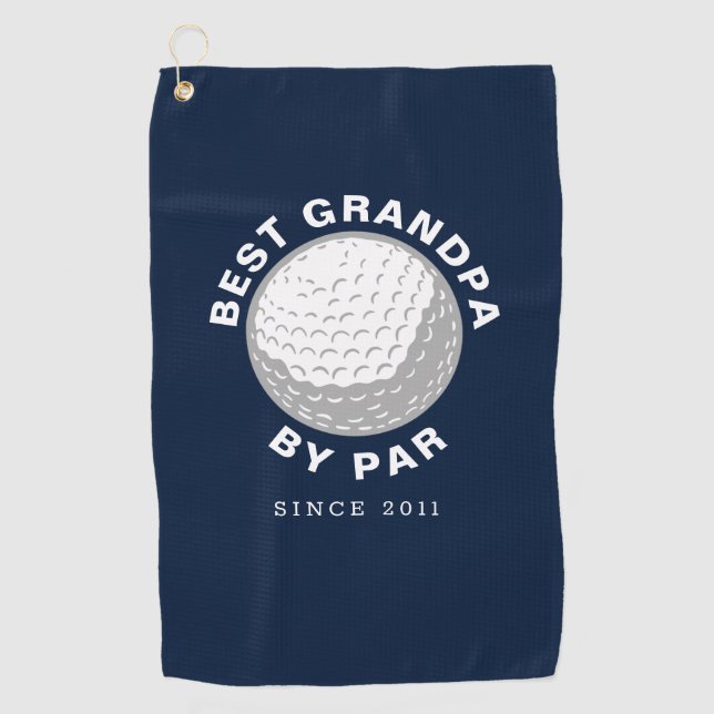 Best Opa Vathers Day Custom Golfhandtuch (Vorderseite)