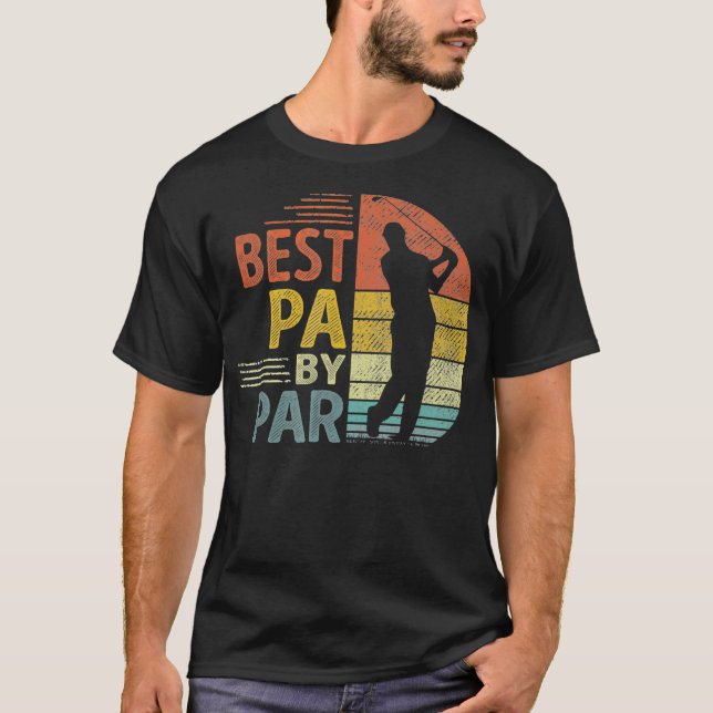Best Pa by Par Vathage Golf Geschenk Opa T-Shirt (Vorderseite)