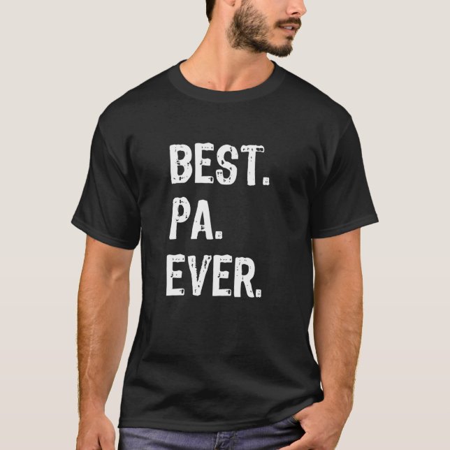 Best Pa je Funny Cool T-Shirt (Vorderseite)
