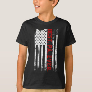 Best Pa je US-Flagge Vatertag Geschenk des amerika T-Shirt