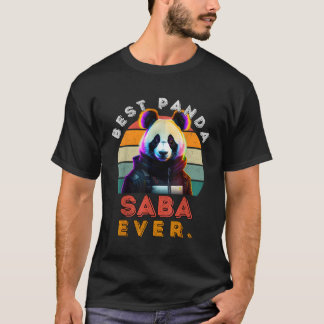 Best Panda Saba Ever Cyberpunk Panda T-Shirt