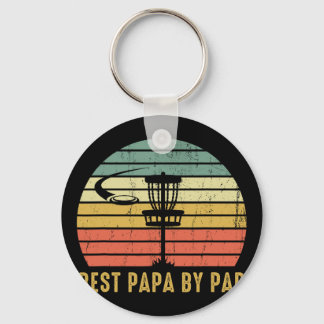 Best Papa By Par Funny Disc Golf Gift For Dad Fath Schlüsselanhänger