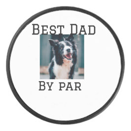 Best Papa by Par Hund Haustier Foto modern einfach Eishockey Puck