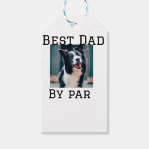 Best Papa by Par Hund Haustier Foto modern einfach Geschenkanhänger