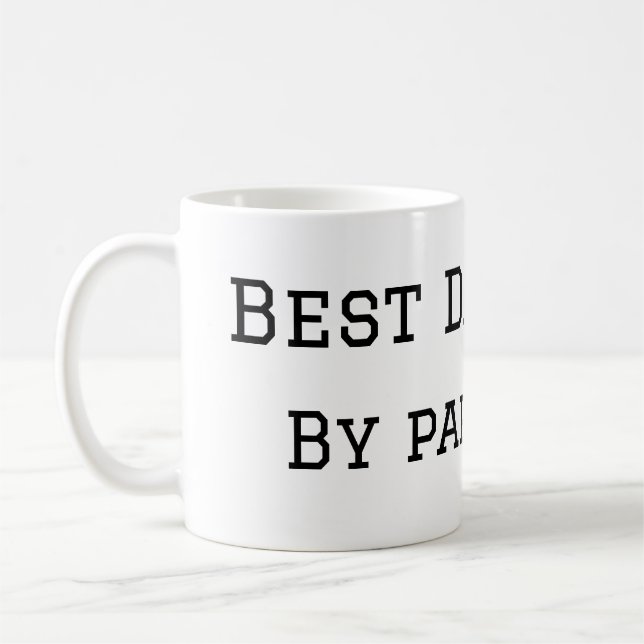 Best Papa by Par Hund Haustier Foto modern einfach Kaffeetasse (Links)