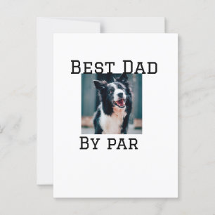 Best Papa by Par Hund Haustier Foto modern einfach Postkarte