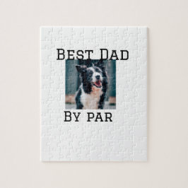 Best Papa by Par Hund Haustier Foto modern einfach Puzzle