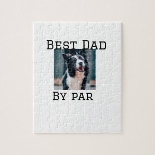 Best Papa by Par Hund Haustier Foto modern einfach Puzzle