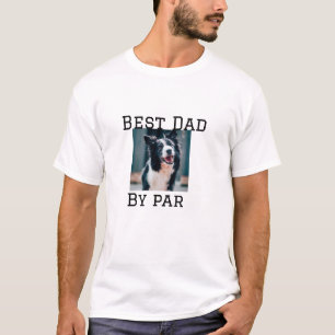 Best Papa by Par Hund Haustier Foto modern einfach T-Shirt