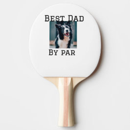 Best Papa by Par Hund Haustier Foto modern einfach Tischtennis Schläger