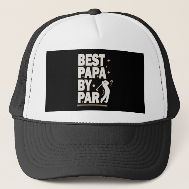 BEST PAPA BY PAR VATER DAY GOLF Design Truckerkappe (Vorderseite)