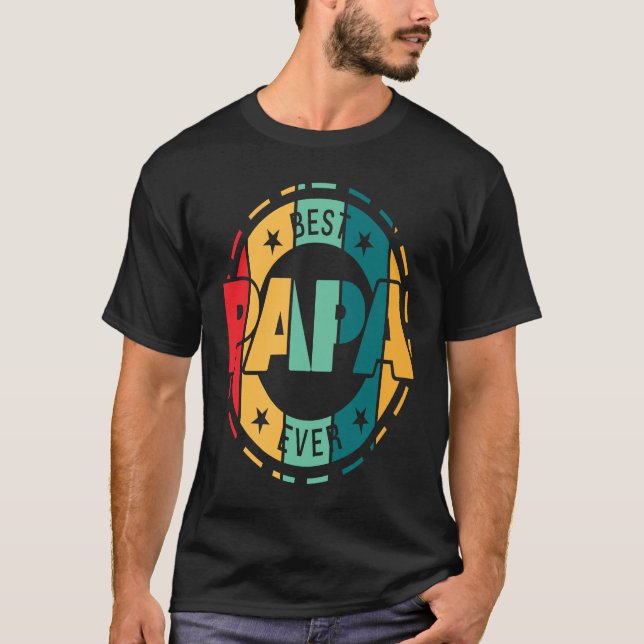 best papa ever grandpa T-Shirt (Vorderseite)