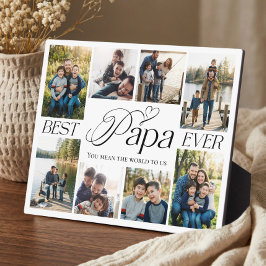 Best Papa Ever Personalized Photo Collage keepsake Fotoplatte